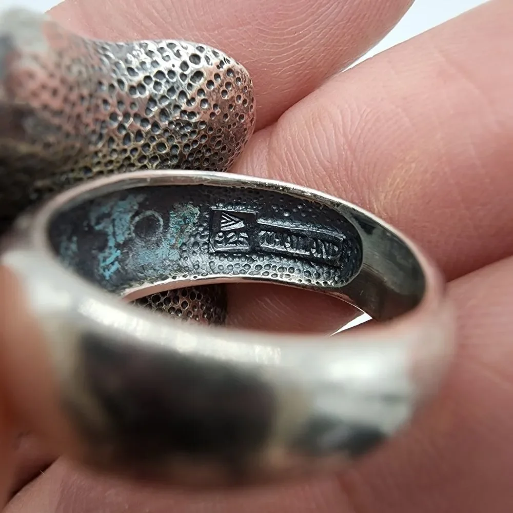 Stunning Retired Vintage Silpada Sterling Silver Blooming Flower Ring Size 6 - Picture 2 of 5